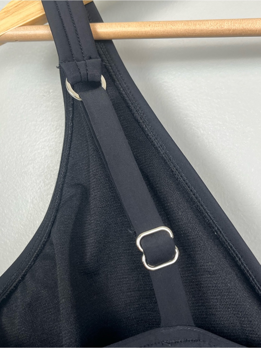 Aqua Green black modest 1 pc. full coverage swimsuit, size XL. - Picture 5 of 9